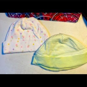 Cotton Baby Hats (2 pack)